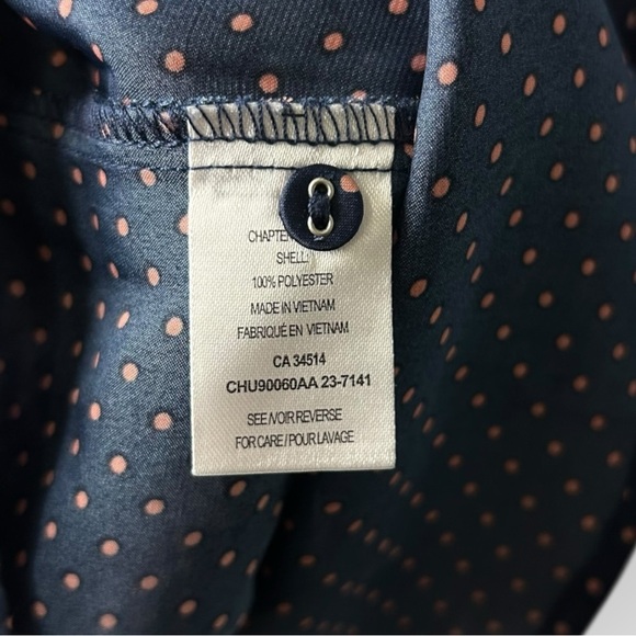 Tamara H Blue with Pink Polka Dots Blouse S - Picture 6 of 6